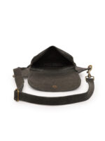 Antique Black Leather Waist Pouch – Minimalist Belt Bag | Dario Lario UK