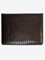 Dario Lario Croc-Embossed Leather Laptop Sleeve Compatible for all sizes