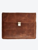 Dario Lario Vintage Brown Leather Laptop Sleeve Compatible for all