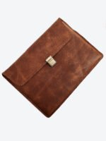 Dario Lario Vintage Brown Leather Laptop Sleeve Compatible for all