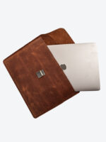 Dario Lario Vintage Brown Leather Laptop Sleeve – Compatible for all