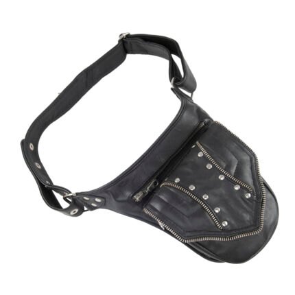 Midnight Bolt Leather Waist Pouch