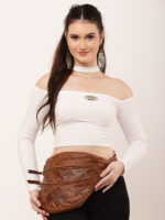 patchwork brown leather waist pouch by dario lario – handcrafted belt bag uk