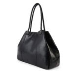 Black Croc-Texture Large Tote Bag | Premium Tote – Dario Lario