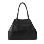 Black Croc-Texture Large Tote Bag | Premium Tote – Dario Lario