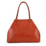 Bring warm sophistication to your everyday look with this Tan Croc-Texture Large Tote Bag. Featuring a premium croc-embossed texture, smooth finish, and soft structure, it blends effortless style with practical functionality. The spacious interior makes it perfect for work, shopping, or travel—carry your laptop, essentials, and more with ease. Finished with braided handles for added charm, this tote is designed to suit every outfit and every day.
