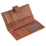 Tan Leather Clutch | Slim & Stylish Everyday Wallet