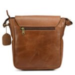 Classic Tan Leather Sling Bag | Premium Crossbody Bag